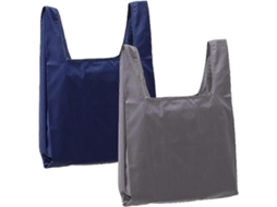 Conjunto de 2 Sacolas de Compras Reutilizáveis, Laváveis, Ecológicas, em Nylon, Dobráveis ​​e Ideais para Uso Diário GOKOCO
