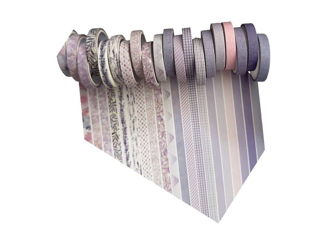 20 Rolos de Fita Washis Retrô, Decorativa, Adesiva Manual, para Artistas, Sc Rapbooking e Decoração, Mult GOKOCO