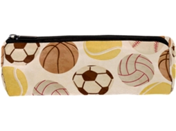 Estojo Lápis Futebol, Beisebol, Basquete, Vôlei, Material Escolar, Organizador De Mesa, Nécessaire Escola E