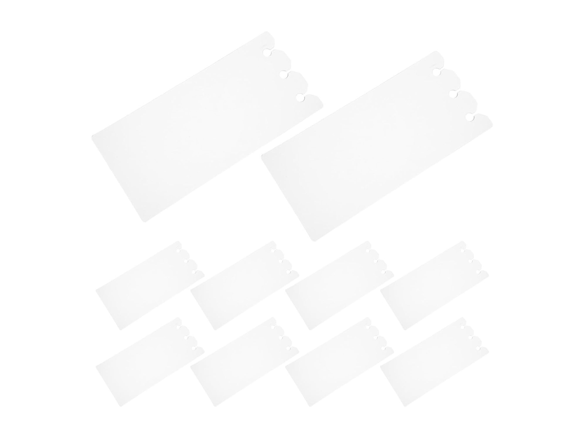 Porta-cartões portátil de plástico para washi tape, pacote com 100 unidades.