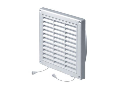 Tampa de Duto de Grelha de Ventilação de Parede com Rede e Cordão de Puxar 200x200mm