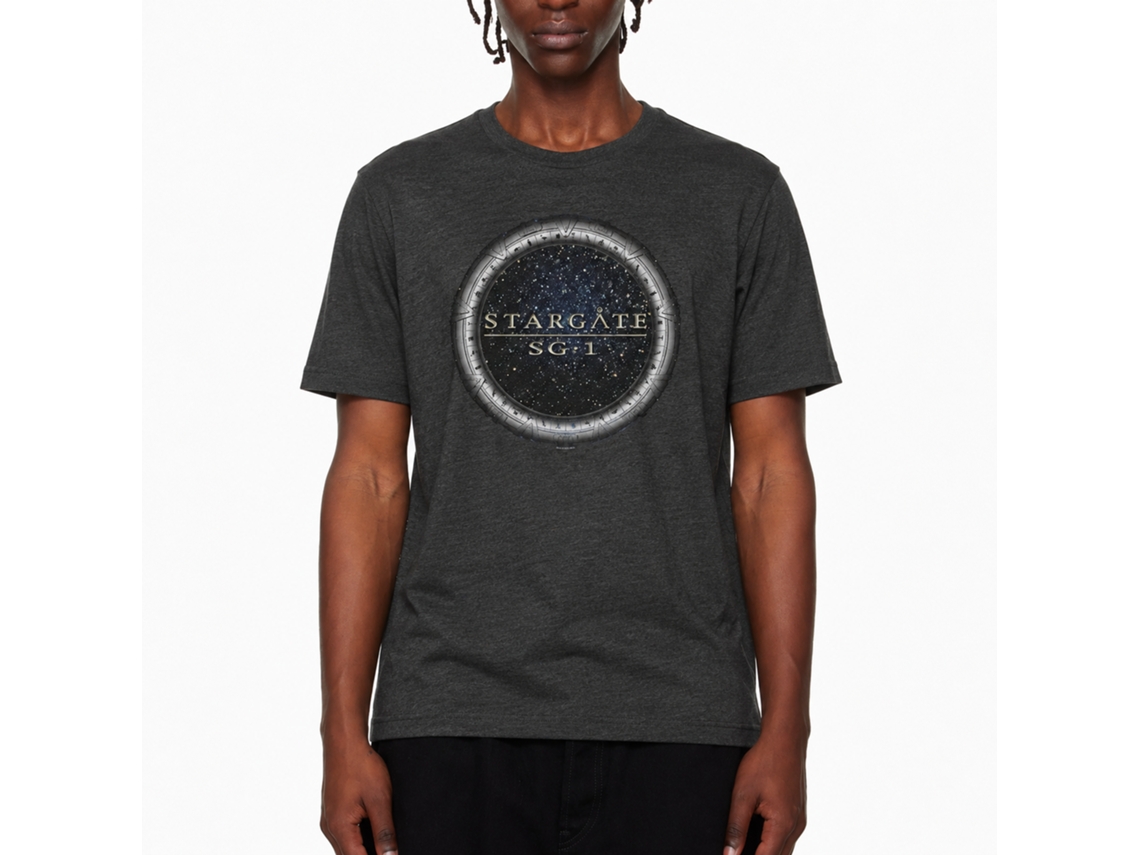 Rockinstone Stargate Sg1 Heather Black Adult T-shirt Size:xl