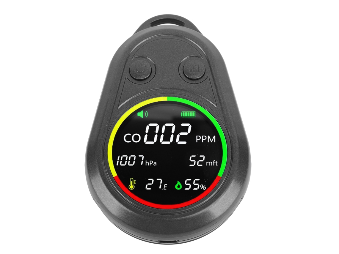 Detector De Qualidade Do Ar Portátil (detecção De Co E Pressão Atmosférica)