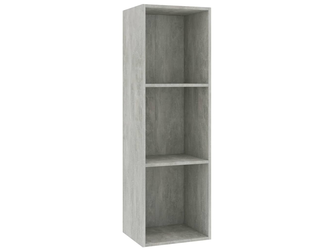 Book Cabinet, Book Cabinets Vidaxl Cinzeto Madeira Processada (36 X 30 X 114 Cm)
