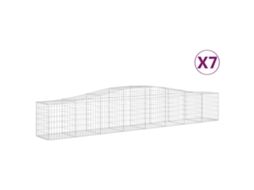 Gabion Basket, Gabion Baskets Vidaxl Prateado Ferro (400 X 50 X 60/80 Cm)