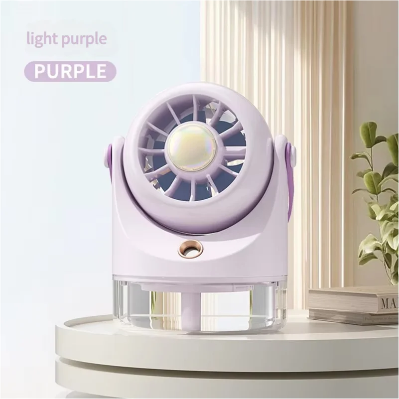 Ventilador portátil MDUG verde claro alta velocidade com 199 velocidades