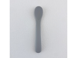 Colher de Silicone com Cabo Longo, Livre de Bpa, Ideal para Alimentação Infantil. MDUG (cinza)
