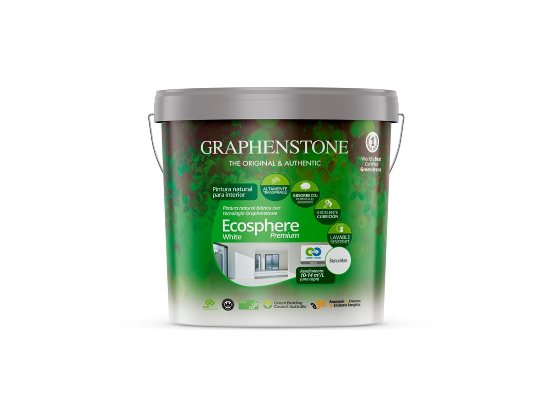 Tinta Interna Ecológica À Base De Cal Ecosphere Branco 1 Lt