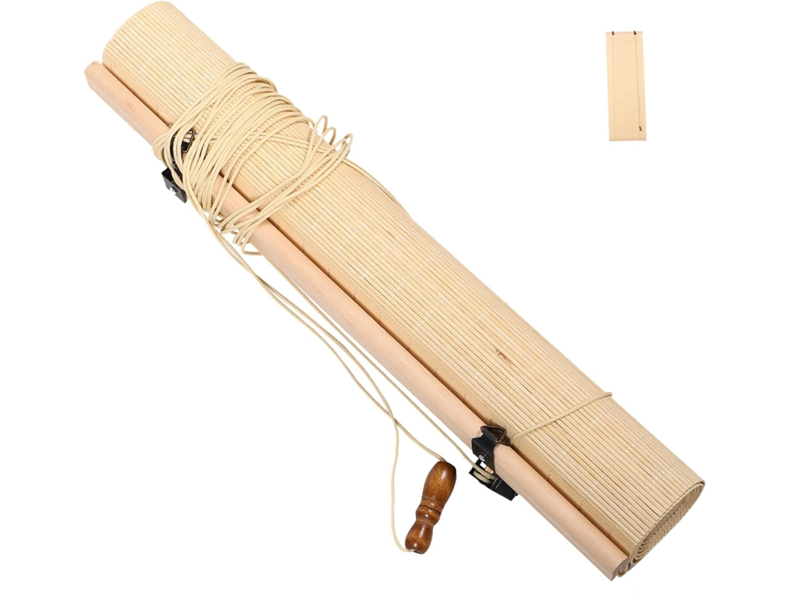Persiana Retrô De Bambu Para Portas E Janelas, Estilo Rústico.