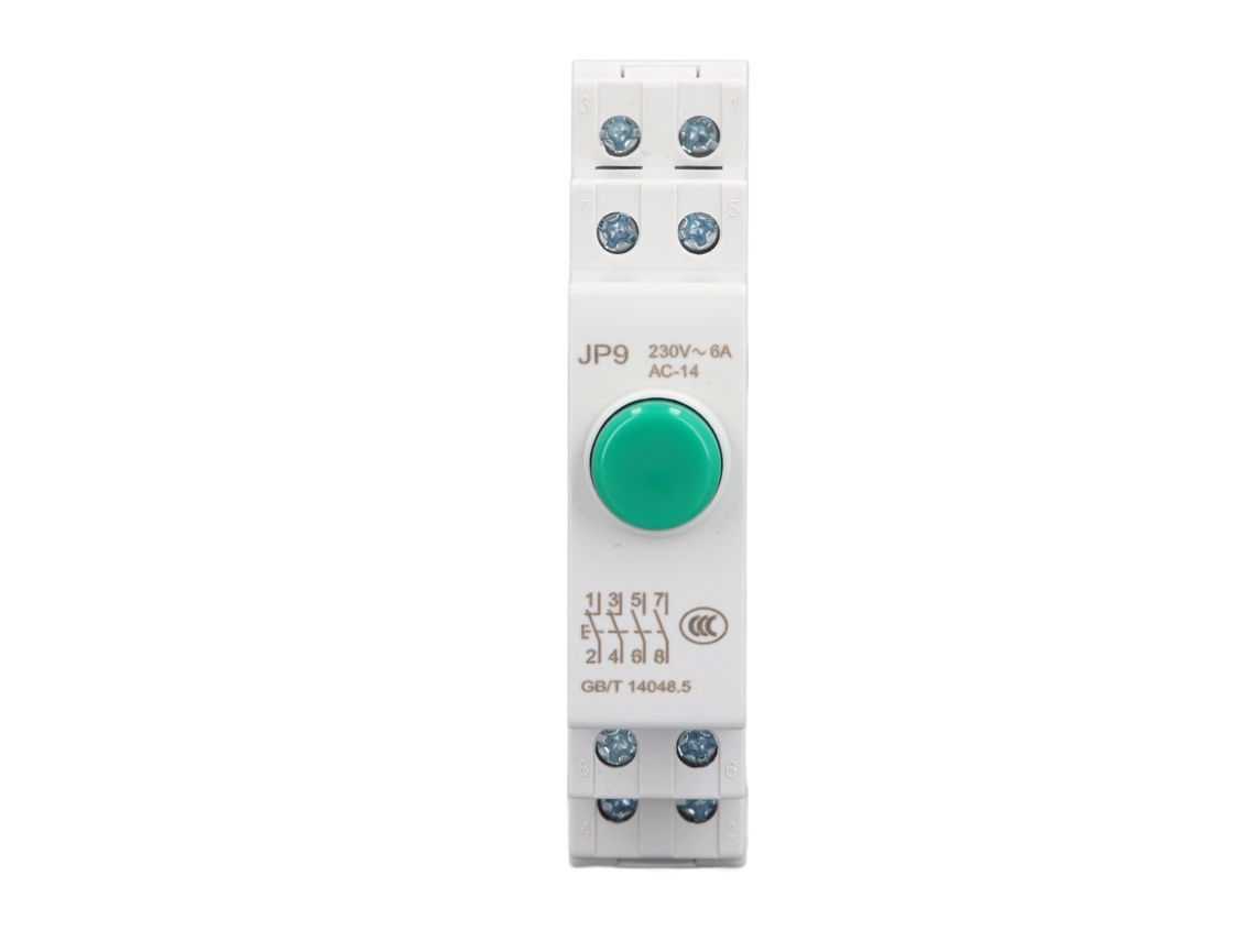 Interruptor Push button Montado em Rail 2no 2nc Ac230v