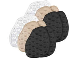 6 Pares De Almofadas Calcanhar Confortáveis Com Amortecimento Na Parte Frontal Do Pé, Almofadas Adesivas De Gel