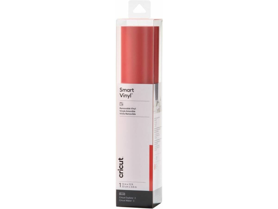 Smart Vinil Removível CRICUT Red M18 (33x366cm - 1 Folha)