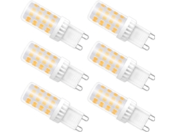 Soquete Para Lâmpada, 6 Unidades, Base G9, 40w, 3000k, 480lm, Intensidade Regulável, Para Instalação, Ajuste E Manutenção De Sistemas Elétricos