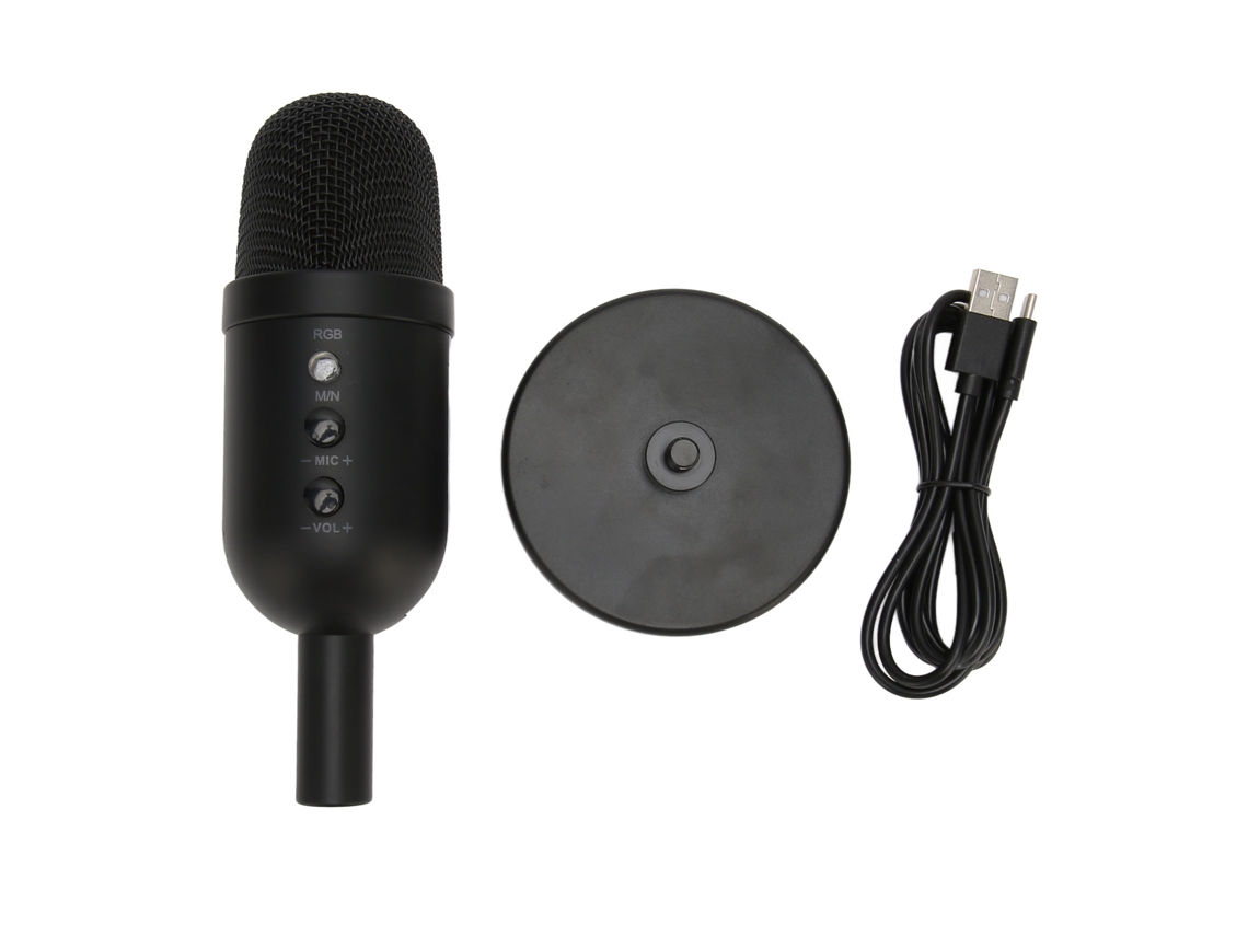 Microfone Usb LAXISCREED com Reverb e Processamento de Áudio Dsp