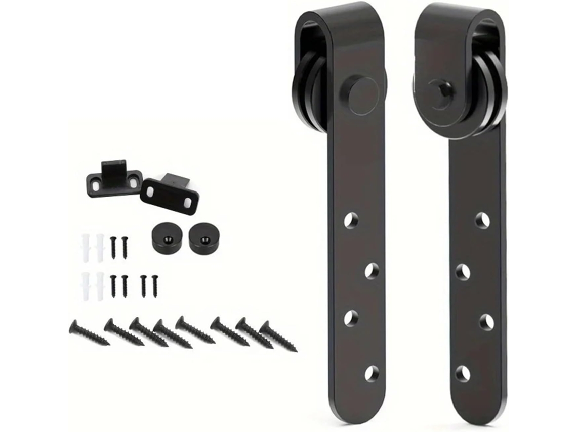 Kit De Ferragens Para Porta Celeiro, Compatível Com Portas De Correr Universais