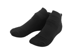 calcetines deportivos de baloncesto para homem, algodão absorvente, transpiráveis, tobilleros curtos, negros | S/MARCA