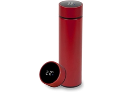 Botela Térmica Isolada Com Exibição De Temperatura Em Tempo Real Por Led, Copo A Vácuo Inteligente De 500ml Sygo (vermelho)