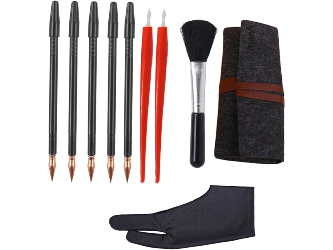 Kit De 10 Peças De Ferramentas De Desenho De Plástico Para Raspar