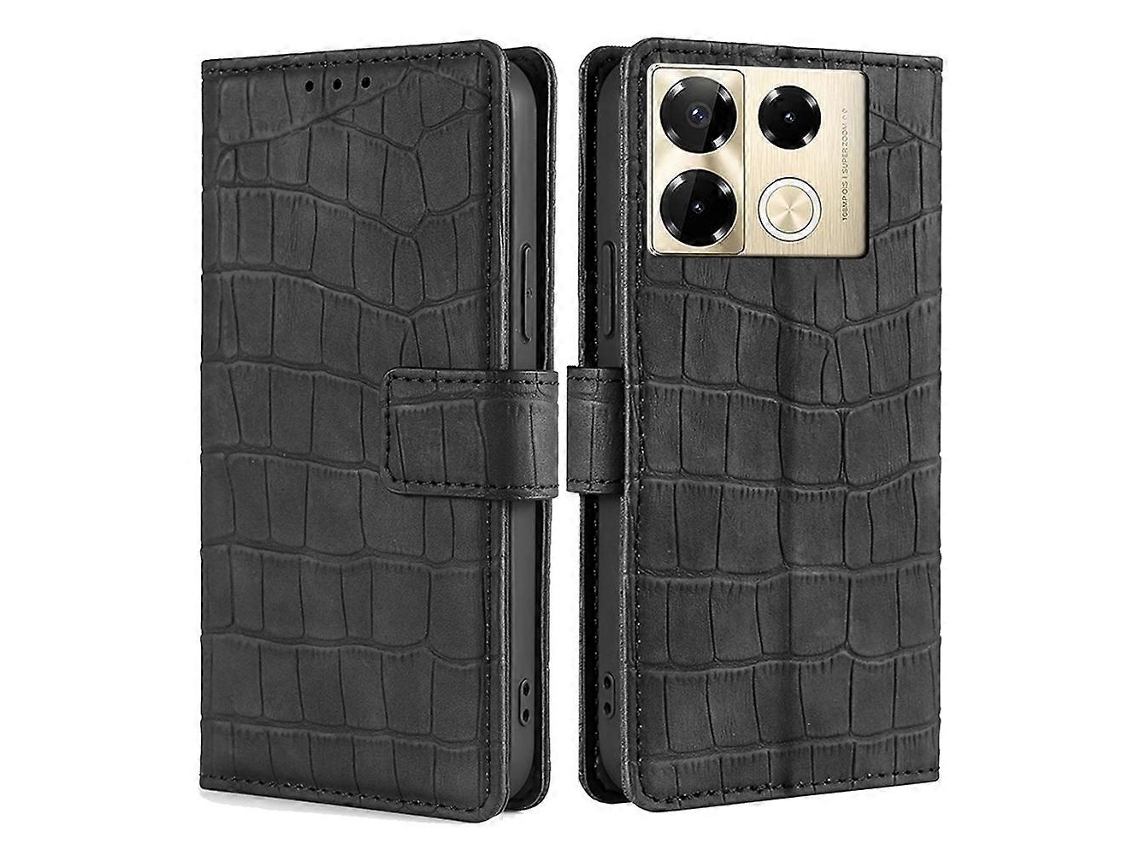 Capa De Couro Com Fecho Magnético Skin Feel Crocodile