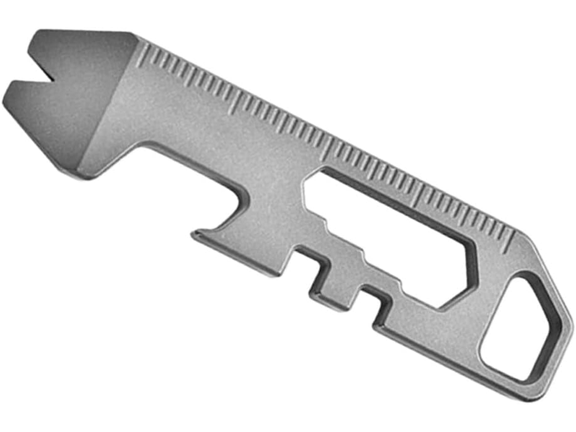 Ferramenta De Sobrevivência Leve Em Metal Com Escala, Chave Hexagonal Integrada E Lâmina Lisa Para Camping, Ideal Para