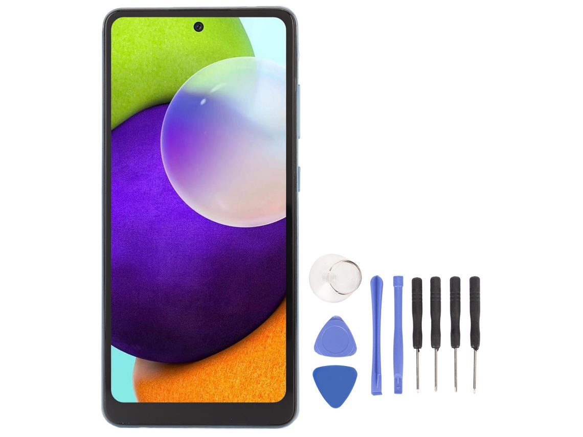 2026 tela de Toque Oled para Samsung Galaxy A52 4g 6.5 Polegadas com Sensor de Impressão Digital e Ferramentas de Reparo Azul