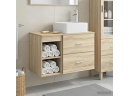 Vidaxl Conjunto De Móveis Para Banheiro 2 Pcs Carvalho Sonoma
