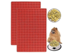 Molde de silicone para chocolate com 468 furos, molde reutilizável para petiscos de animais, tapete de silicone para grelha Slowmoose