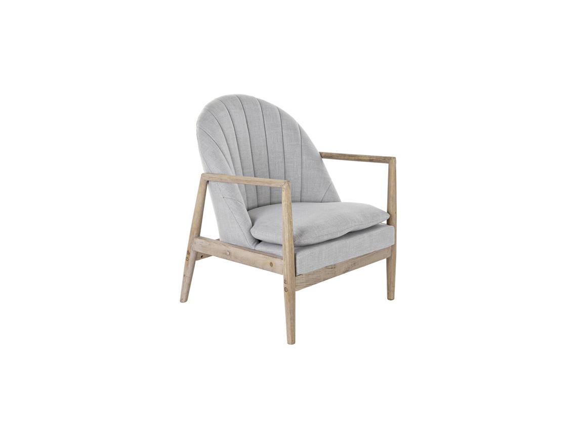 Poltrona Fir, Poliéster Cinza Claro, 68x69x89cm ALEXANDRA HOUSE LIVING