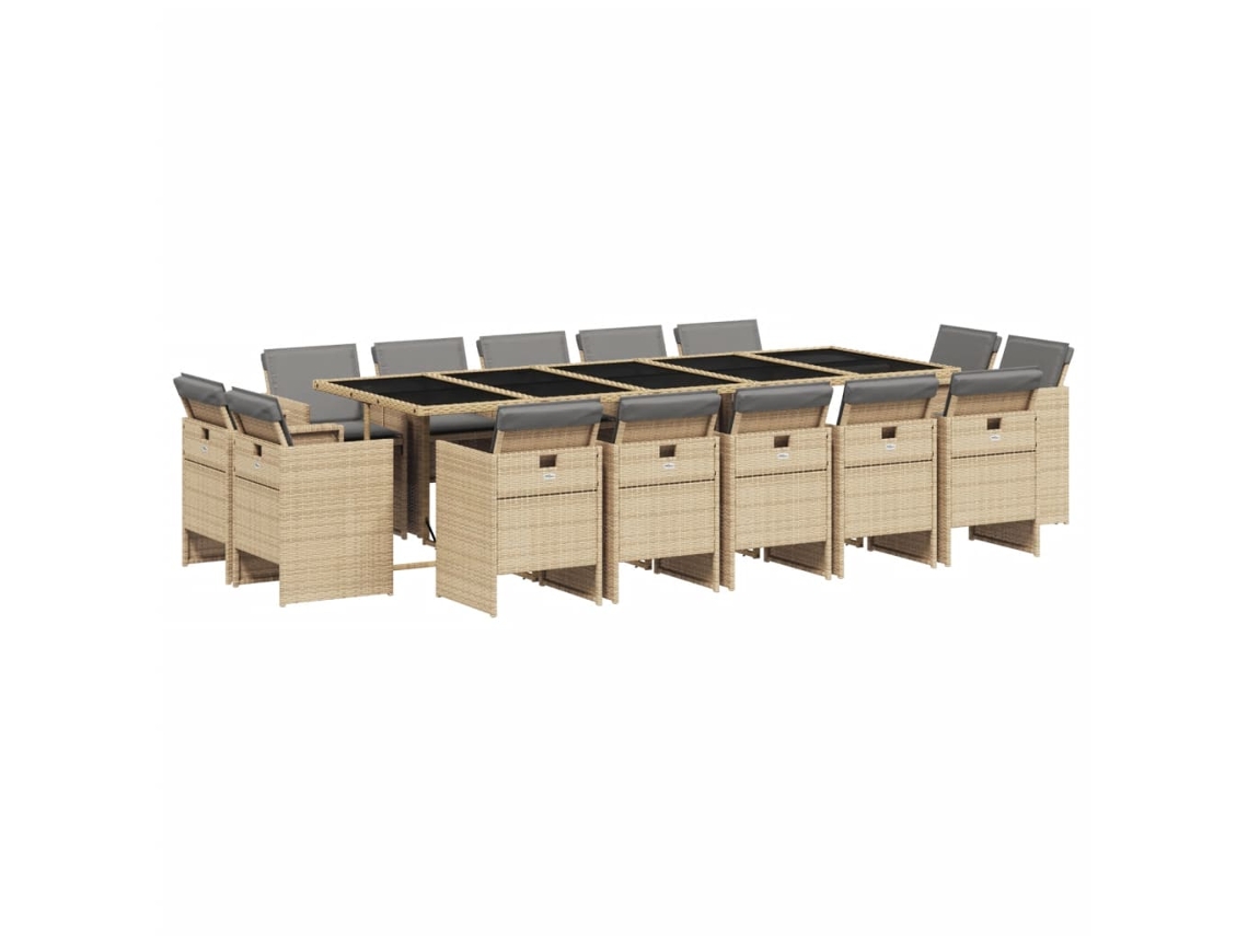 Garden Dining Set, Garden Dining Sets Vidaxl Bege Rattan / Vime (n/a)