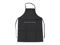 2026 delantal Impermeável para Salão de Beleza com Bolsos Grandes Material Poliéster Cor Preta Borda do Bolso Aleatória