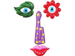 Enfeite de Árvore de Jardim Colorido em Resina GOKOCO com Carinha Engraçada, Versátil e Artístico (sem dimensões)
