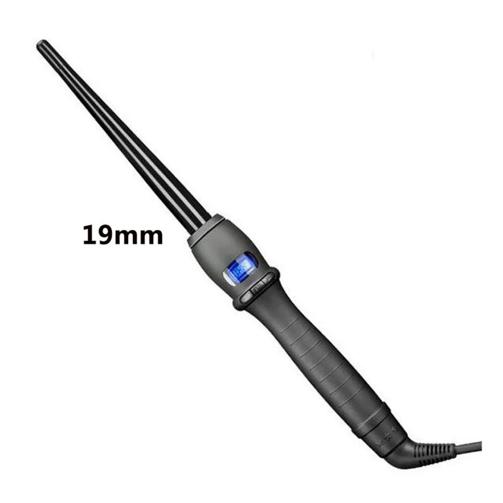 (19mm) Modelador De Cachos Elétrico Led, Ferramenta Para Ondas No Cabelo
