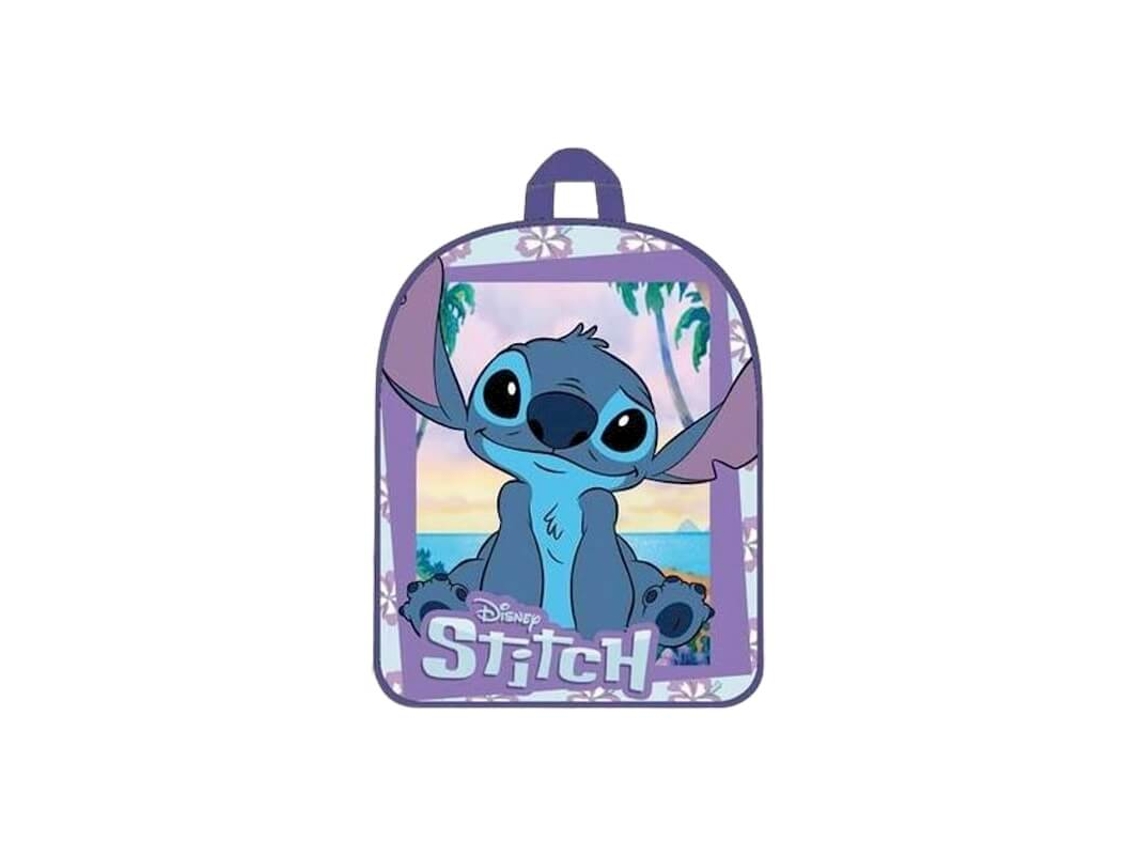 Mochila Pré Escolar 30cm Stitch Basic Lilás