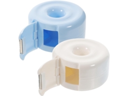 Dispensador portátil de fita adesiva Mikikit Washi Tape, 2 peças, fabricação precisa e bordas suaves, suporte para fita adesiva Washi em ABS E