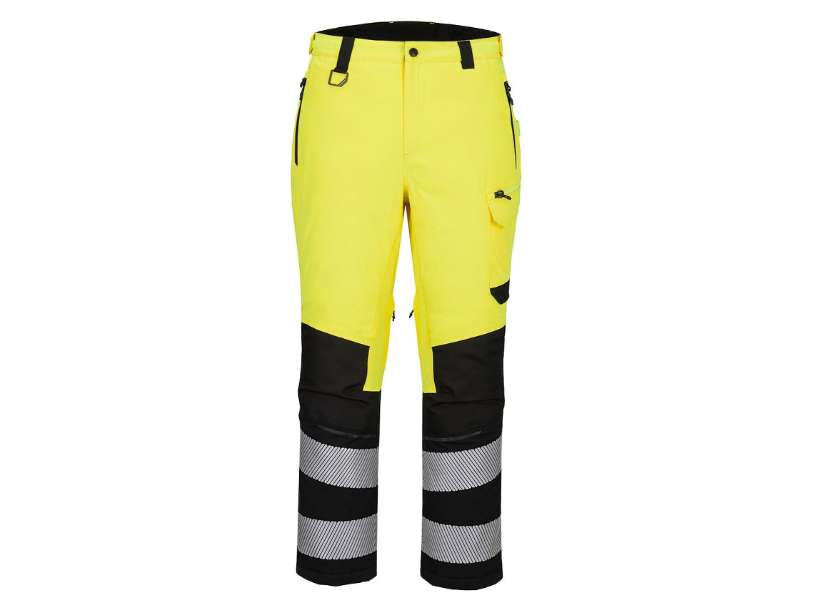 Pantalão De Trabalho Alta Visibilidade Expedition Ev4 | Térmico Impermeável Amarillo/negro / S