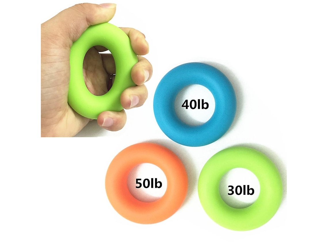 Lurelia Fortalecedor De Mão, Pack 3, 13, 6-22,7 Kg, Para Dedos E Antebraço