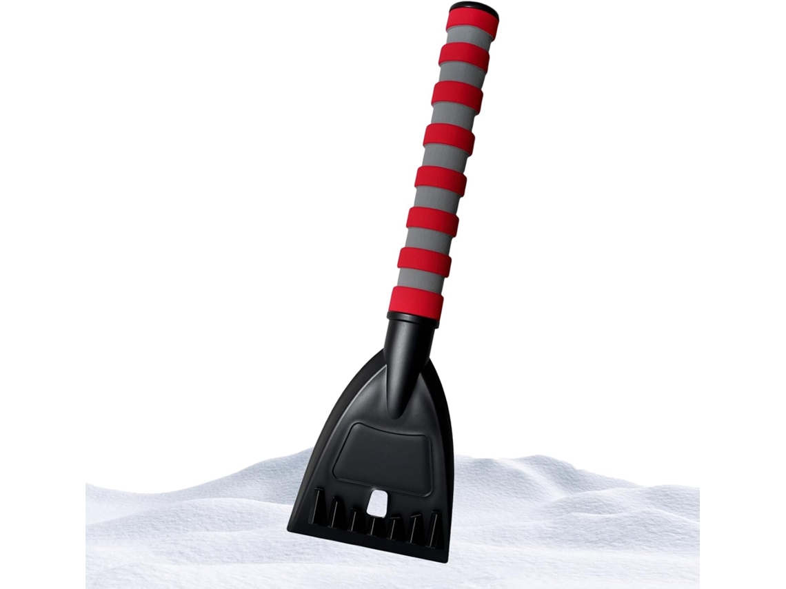 Raspador de gel para carro com cabo de esponja sólida e cola antiderrapante.