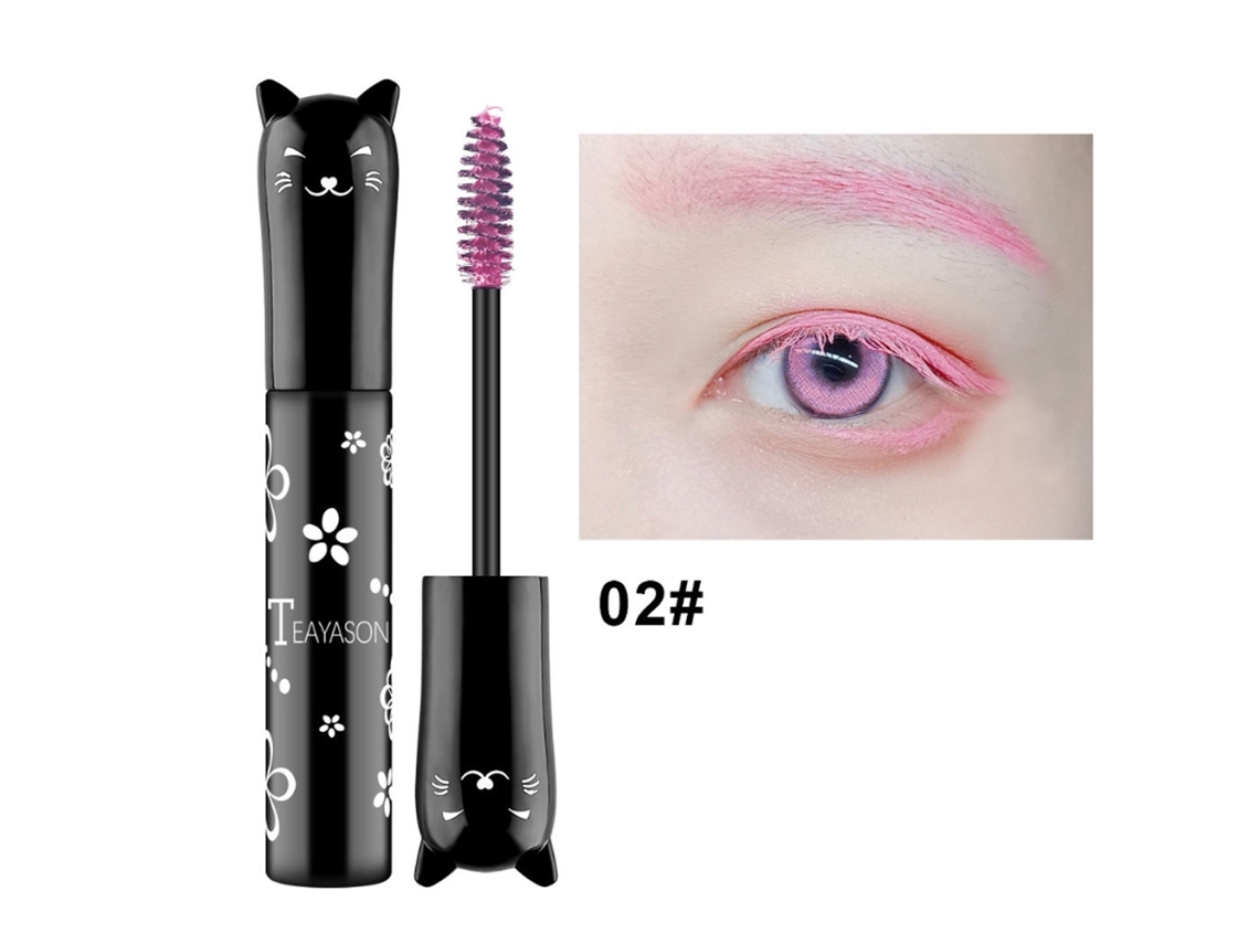 Mascara De Pestañas Rosa Largo Y Rizado Con Ingredientes De Alta Calidad, Secado Rápido Y Sin Manchas