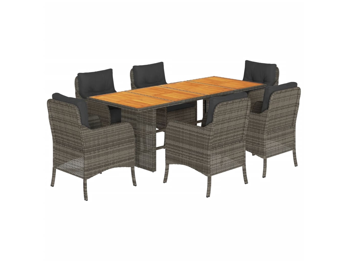 Garden Dining Set, Garden Dining Sets Vidaxl Cinzeto Rattan / Vime (n/a)