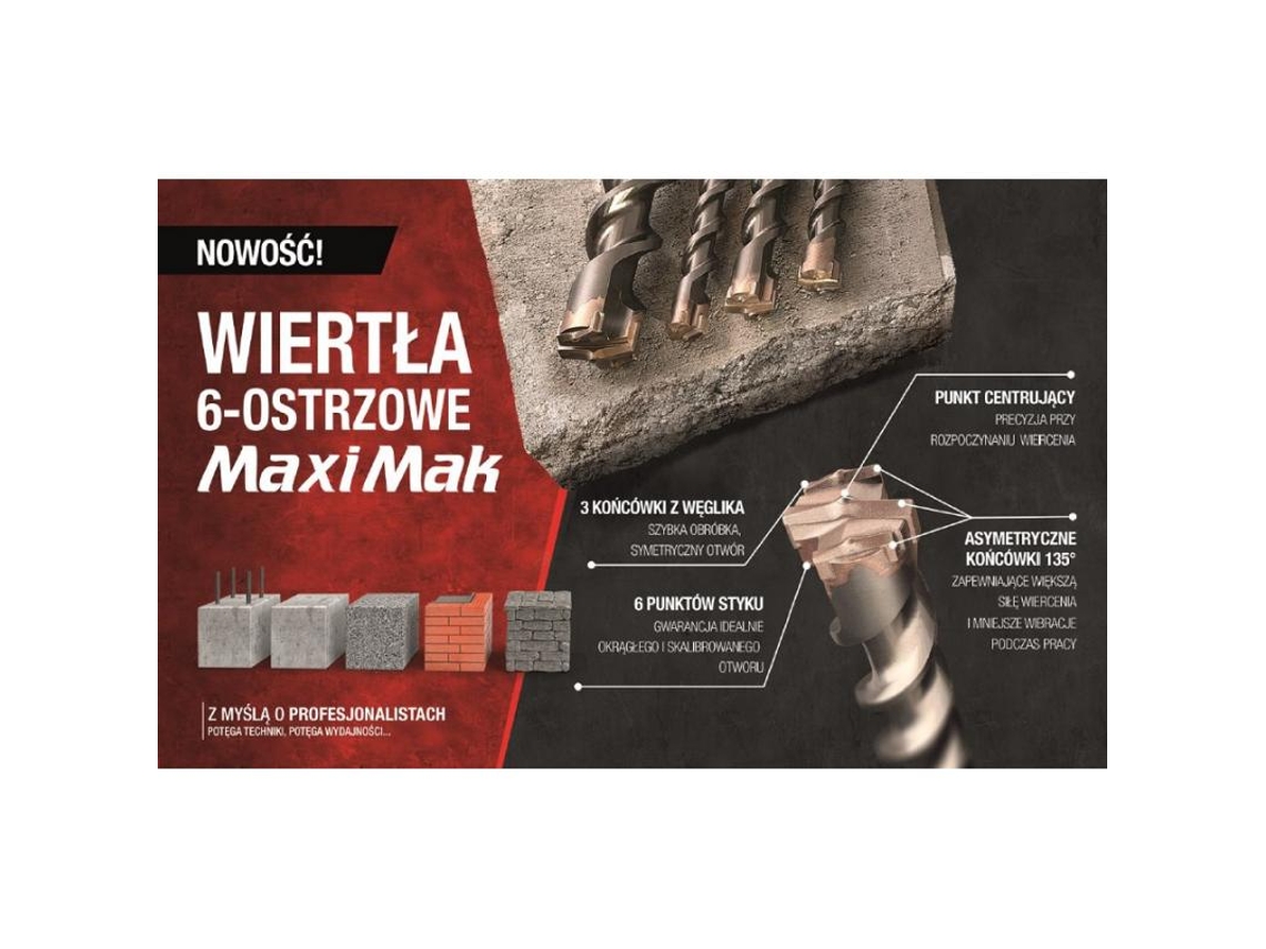 Broca Sds-max 14*340mm Maxi Mak