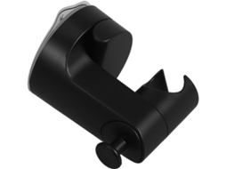 Suporte De Parede Para Chuveiro Galpada, Com Ventosa, Em Abs Preto, Ângulo Ajustável, Sem