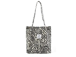Bolsa De Compras Feminina Casual Dobrável Em Veludo Cotelê, De Alta Qualidade, Ecológica E Reutilizável, Leve E Com Alça De Ombro. Venda Por Atacado.