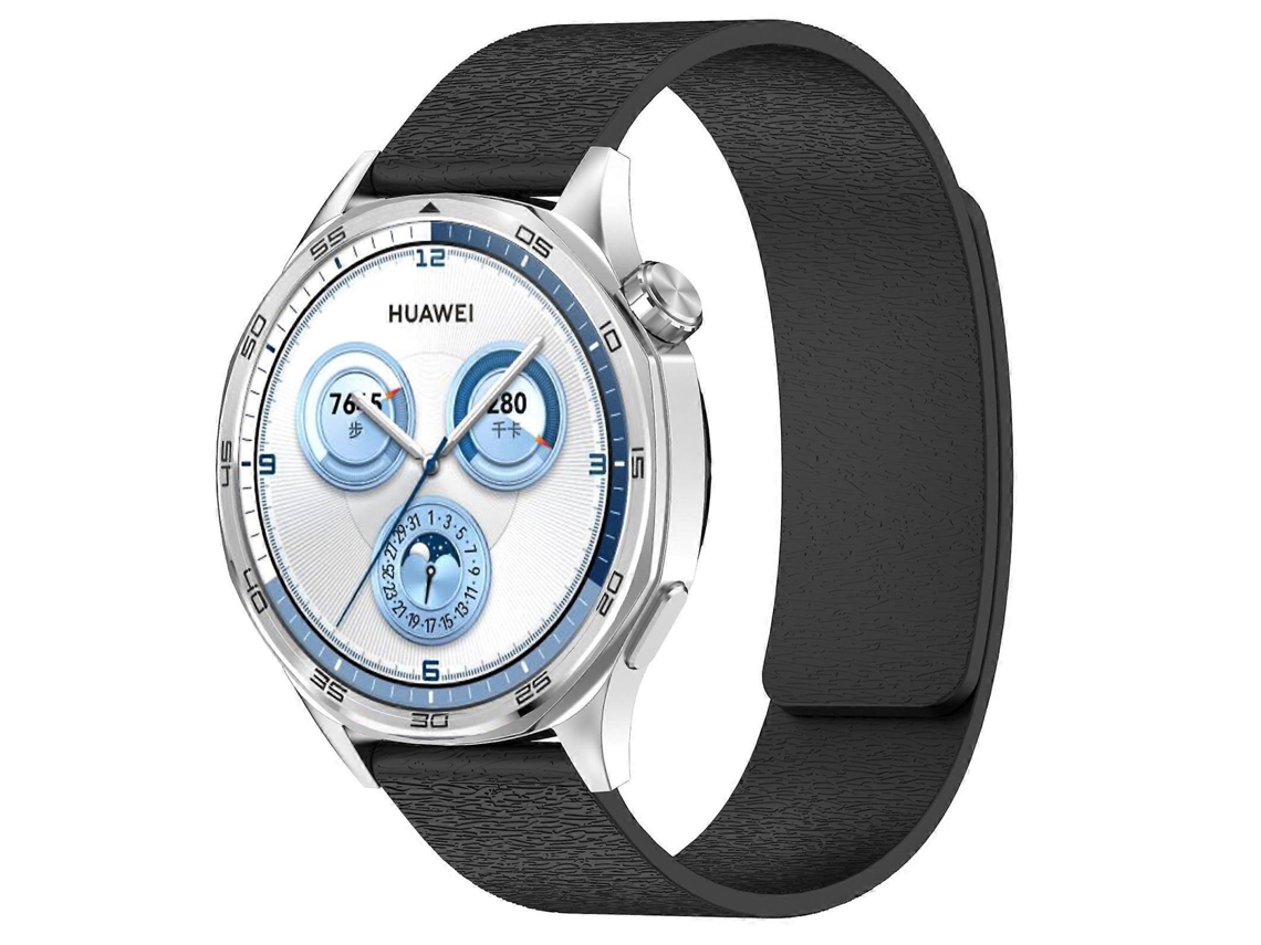 Pulseira De Relógio Magnética De Silicone Com Textura De Madeira Cloud Wood, 20 Mm