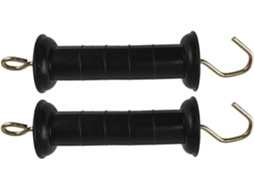 Gancho Para Portão De Cerca Elétrica Kallory, Design Durável Em Plástico Preto E Ferro, Adequado Para Portões De