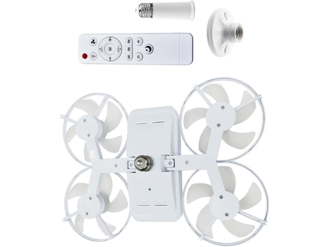Ventilador De Teto Elegante Com Tema Temático, Luz Integrada E