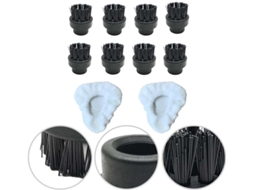 Conjunto De Escovas E Almofadas Para Limpeza A Vapor Dupray, Bicos
