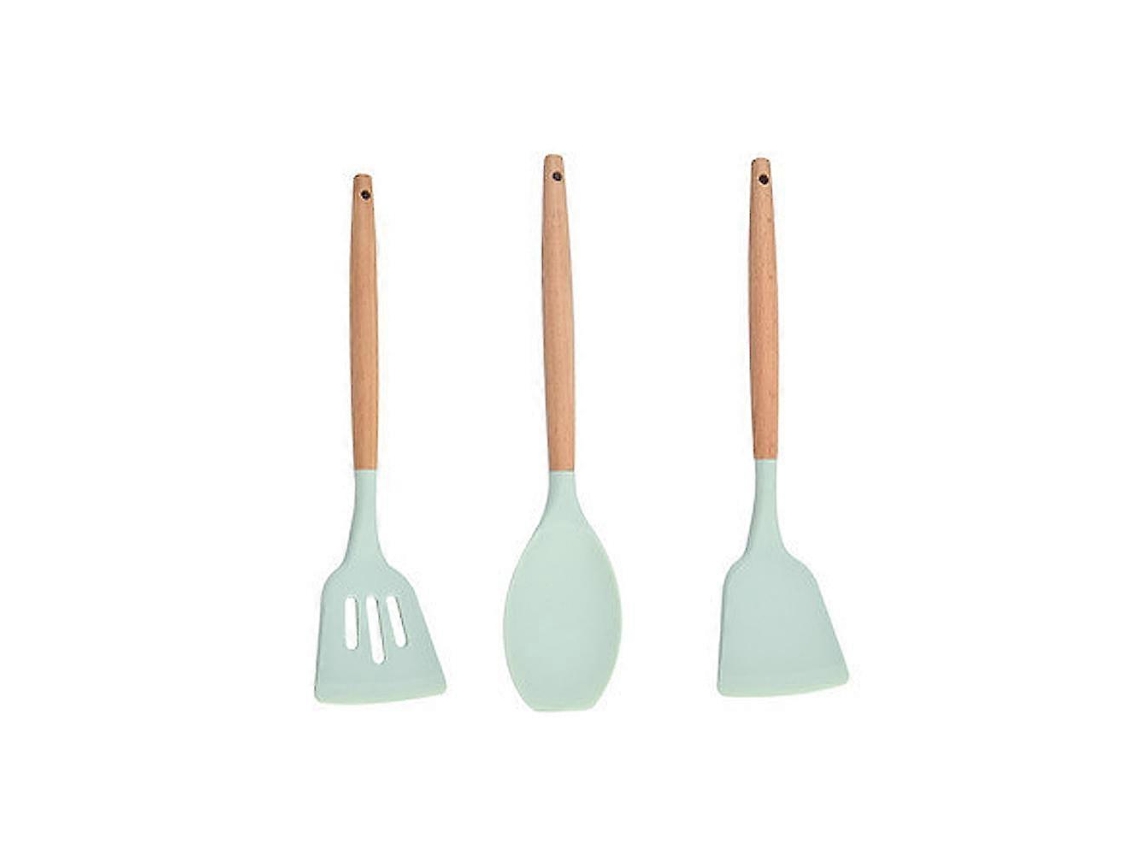 Conjunto De Utenslios De Cozinha De Silicone Com Trs Peas Nostalgia88