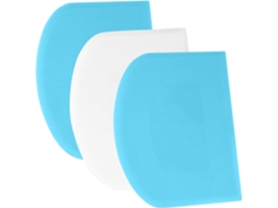 Raspador de Massa, Cartão de Massa, 3pcs, Azul + Branco ZYBLSSBB