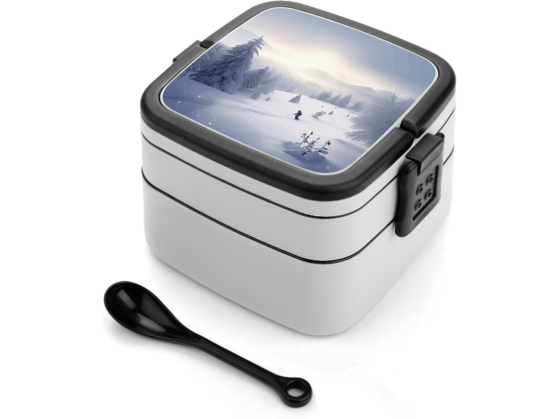 Marmita Bento De Camada Dupla, Recipiente Para Alimentos À Prova De Vazamentos 1-litro, Marmita Bento Para Adultos Com