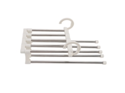 Cabide de Calças Inox Plegável Multicamadas